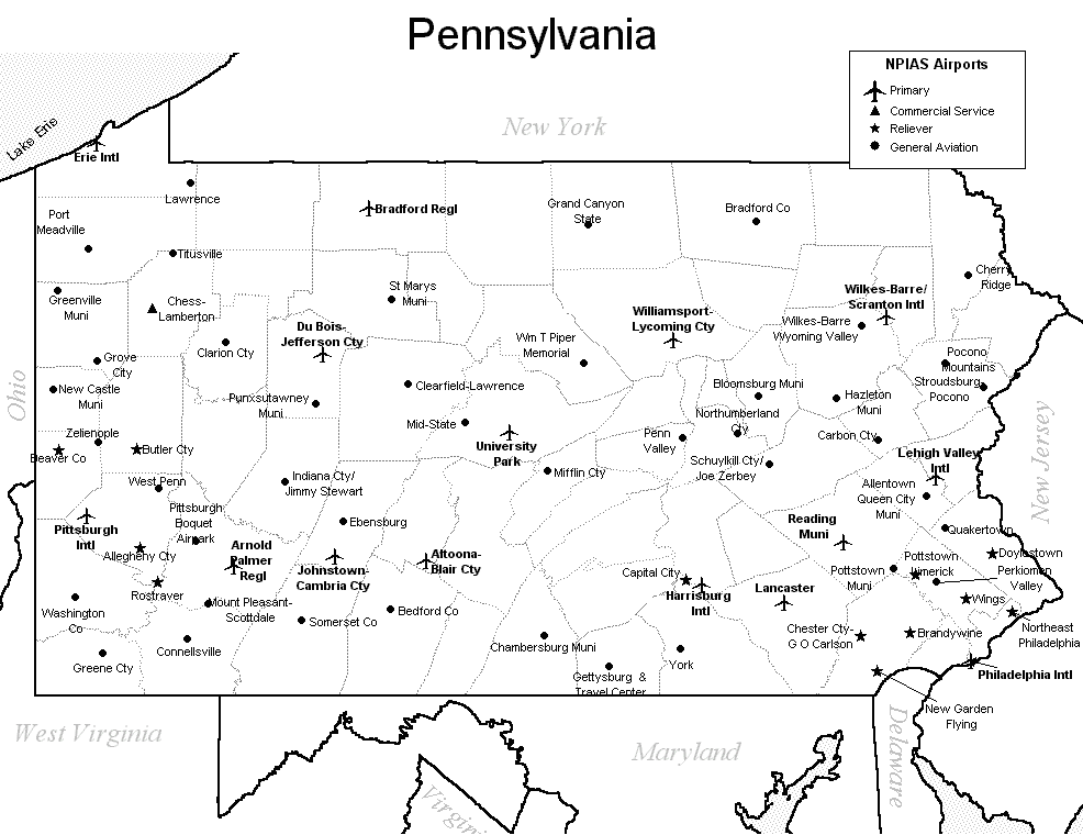 Map Pennsylvania